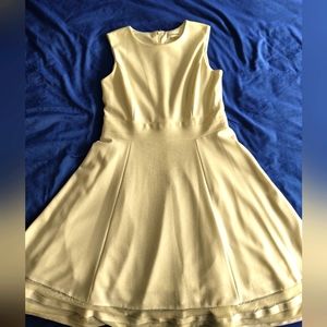 White,sleeveless, swing skirt Calvin Klein dress